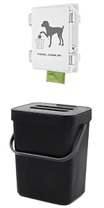 dispenser and trash