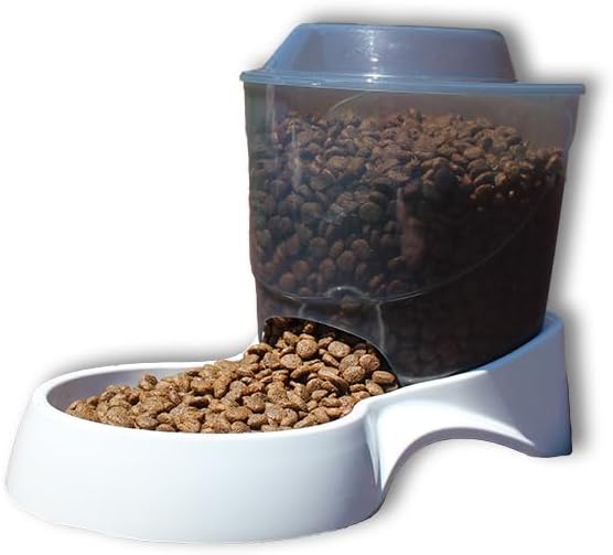 41-5rDMYEKL._AC Van Ness Pets Small Gravity Auto Feeder for Cats/Dogs, 3 Pound Capacity, GRAY (Pack of 1)