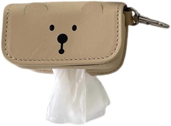 411AcoQrU6L._AC Cute Bear Dog Poop Bag Dispenser Waste Bags Holder Dispensers Poop Bags Dogs Trash Pet Clean Outdoor Accessories Garbage Bag Storage Bags With Rope Storage Bag Organizers Storage Bags For Bags