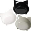 Skrtuan Cat Bowl Cat Food Bowls Non Slip Dog Dish Pet Food Bowls Shallow Cat Water Bowl Cat Feeding Wide Bowls to Stress Relief of Whisker Fatigue Pet Bowl of Rabbits Puppy(Safe Food-Grade)