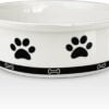 510qOG-huIL._AC_SL1500 Ceramic Pet Bowl for Dogs and Cats, Weighted Non-Slip Dog Bowls Food and Water Dish, Durable Pets Feeding Bowls Suitable for Small, Medium, and Large Dogs, Pink, 36 Oz