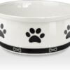 51LAOnq3EKL._AC_SL1500 Ceramic Pet Bowl for Dogs and Cats, Weighted Non-Slip Dog Bowls Food and Water Dish, Durable Pets Feeding Bowls Suitable for Small, Medium, and Large Dogs, Pink, 36 Oz