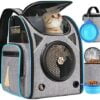 51gyecO2zvL._AC Cat Backpack Carrier Airline Approved Carrier Backpack for Small Dog Carrier with Ventilated Design Collapsible and Waterproof, Pet Carrier Backpack with Washable Pad for Travel/Outdoor-Floral