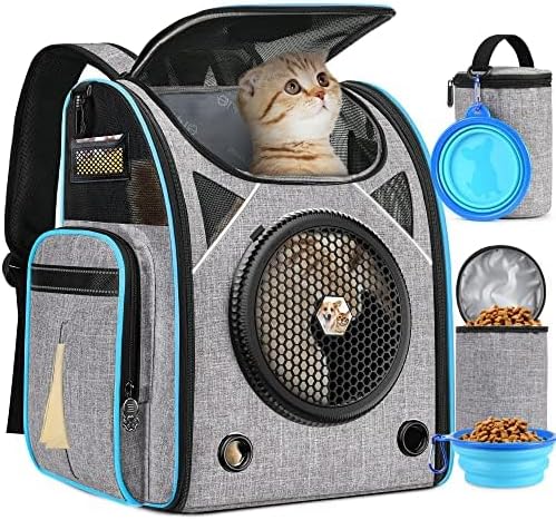 51gyecO2zvL._AC Cat Backpack Carrier Airline Approved Carrier Backpack for Small Dog Carrier with Ventilated Design Collapsible and Waterproof, Pet Carrier Backpack with Washable Pad for Travel/Outdoor-Floral