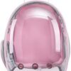 Pet Backpack Carrier with Harness Backpack with Bubble Clear Front for Cats, Small Dogs, Bunnies etc with Harness Included, Pet Carrier for Traveling, Walking, Hiking and Outdoor Activities
