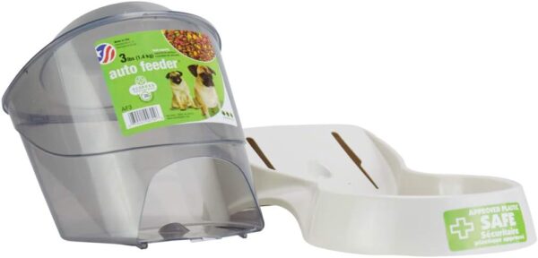 51rZVW5vGaL._AC_SL1200 Van Ness Pets Small Gravity Auto Feeder for Cats/Dogs, 3 Pound Capacity, GRAY (Pack of 1)