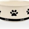 51sduKnMUKL._AC_SL1500 Ceramic Pet Bowl for Dogs and Cats, Weighted Non-Slip Dog Bowls Food and Water Dish, Durable Pets Feeding Bowls Suitable for Small, Medium, and Large Dogs, Pink, 36 Oz