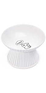 Raised Ceramic Cat Bowl