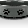 6170cHzHhiL._AC_SL1500 Ceramic Pet Bowl for Dogs and Cats, Weighted Non-Slip Dog Bowls Food and Water Dish, Durable Pets Feeding Bowls Suitable for Small, Medium, and Large Dogs, Pink, 36 Oz