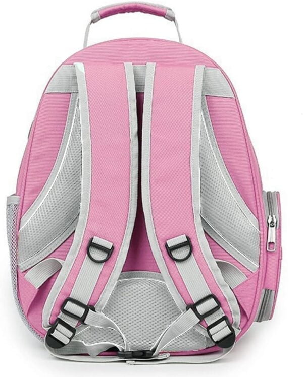 Pet Backpack Carrier with Harness Backpack with Bubble Clear Front for Cats, Small Dogs, Bunnies etc with Harness Included, Pet Carrier for Traveling, Walking, Hiking and Outdoor Activities