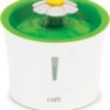 Catit Flower Fountain with Triple Action Filter, Cat Drinking Water Fountain, 3 L, Green