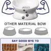 61G5RezsatL._AC_SL1500 Y YHY Cat Bowl Anti Vomiting, Raised Cat Food Bowls, Tilted Elevated Cat Bowl, Ceramic Pet Food Bowl for Flat Faced Cats, Small Dogs, Protect Pet’s Spine, Dishwasher Safe