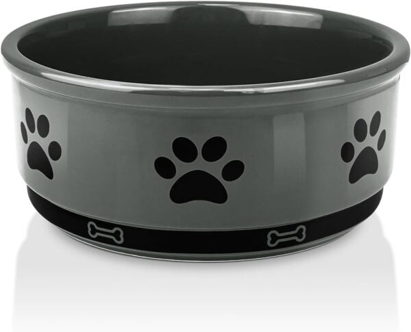 61OgyBD8LDL._AC_SL1500 Ceramic Pet Bowl for Dogs and Cats, Weighted Non-Slip Dog Bowls Food and Water Dish, Durable Pets Feeding Bowls Suitable for Small, Medium, and Large Dogs, Pink, 36 Oz