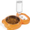 61QND-_c_8L._AC_SL1500 Dog Bowls, Cat Food and Water Bowl Set with Water Dispenser and Stainless Steel Bowl for Cats and Small Dogs – Pink