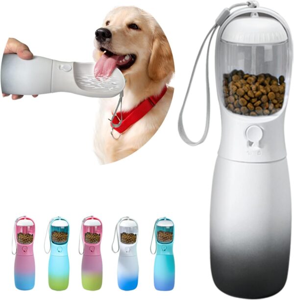 61Ra7czdYgL._AC_SL1500_dda31218-3e1c-4c2d-9505-3352993e3c18 Dog Water Bottle, 19Oz Large Capacity Portable Dog Water Bowl, Food Grade Drinking Feeder & Dish Bowl, Unique Puppy Essentials for Outdoor Walking Traveling, Dog Gifts (Pink&Blue)