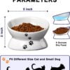 61amFuPtzAL._AC_SL1500 Y YHY Cat Bowl Anti Vomiting, Raised Cat Food Bowls, Tilted Elevated Cat Bowl, Ceramic Pet Food Bowl for Flat Faced Cats, Small Dogs, Protect Pet’s Spine, Dishwasher Safe