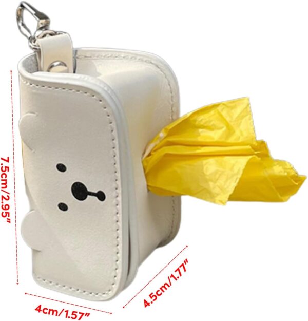 61cQdYK4ClL._AC_SL1500 Cute Bear Dog Poop Bag Dispenser Waste Bags Holder Dispensers Poop Bags Dogs Trash Pet Clean Outdoor Accessories Garbage Bag Storage Bags With Rope Storage Bag Organizers Storage Bags For Bags