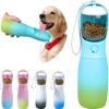 61iM37owq3L._AC_SL1500_8c4492b2-4ff3-4a3a-9264-88517b5394fa Dog Water Bottle, 19Oz Large Capacity Portable Dog Water Bowl, Food Grade Drinking Feeder & Dish Bowl, Unique Puppy Essentials for Outdoor Walking Traveling, Dog Gifts (Pink&Blue)