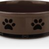 61lb045uEyL._AC_SL1500 Ceramic Pet Bowl for Dogs and Cats, Weighted Non-Slip Dog Bowls Food and Water Dish, Durable Pets Feeding Bowls Suitable for Small, Medium, and Large Dogs, Pink, 36 Oz
