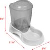 61rPw7Ax9xL._AC_SL1500 Van Ness Pets Small Gravity Auto Feeder for Cats/Dogs, 3 Pound Capacity, GRAY (Pack of 1)