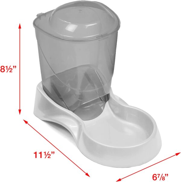 61rPw7Ax9xL._AC_SL1500 Van Ness Pets Small Gravity Auto Feeder for Cats/Dogs, 3 Pound Capacity, GRAY (Pack of 1)