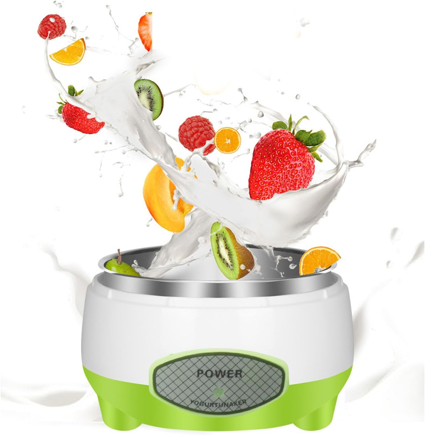 61s2LH0isTL._AC_SL1500_42e22d9c-d6f8-4c59-ba75-6b0136d126f6 Yogurt Maker Machine, French and Greek Yogurt Maker, 15W Stainless Steel Yoghurt Maker for Home Organic Yogurt, Cheese Maker, Natto Maker, Gifts (US)