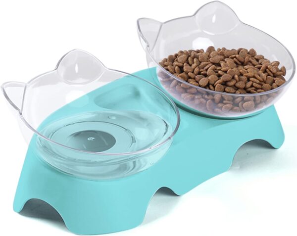 61sngh27FRL._AC_SL1500_a837fc3f-87af-4cfe-85ce-ed5258dbc534 MILIFUN Cat Food Bowls Elevated Tilted, Anti Vomiting Orthopedic Kitty Bowls for Puppy and Bunny, Indoor Cats.