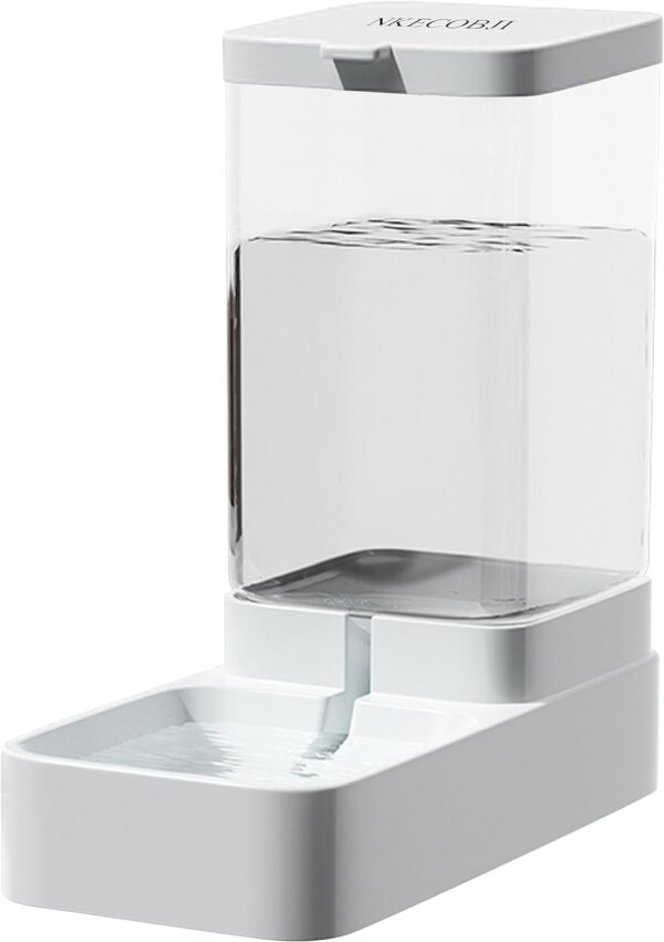 Gravity Pet Feeder and Water Dispenser Set, Automatic Dog Feeder and Dog Water Dispenser for Dogs Cats Pets Animals Large Capacity(3.8L)