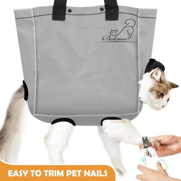 Carrying Bag for Cats Portable Pet Soft Side Tote Bag Foldable Travel Pet Shoulder Bag Adjustable Hole Pet Carrying Bag Sturdy Lightweight Wearable Solid Color Pet Shopping Bag