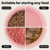 71-wPn7h8KL._AC_SL1500 Ceramic Pet Bowl for Dogs and Cats, Weighted Non-Slip Dog Bowls Food and Water Dish, Durable Pets Feeding Bowls Suitable for Small, Medium, and Large Dogs, Pink, 36 Oz