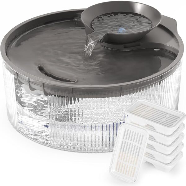 713j4Dm5zkL._AC_SL1500_8248a646-c605-4d3f-9b56-4570ec937abc Dog Water Fountain Dispenser for Large Dogs: Automatic Water Bowl Dispenser for Cat & Dogs Inside 168oz/5L Big Fountain Water Bowl