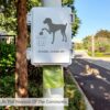 716U_ftdUML._AC_SL1500 Dog Poop Bag Dispenser Wall Mount Waterproof Outdoor Dog Bag Dispenser | Printed With Cute Clean Up Dog Poop Signs | Stake, Pole, Fence Mounted | Fits Home, Porch, Lawn, Yard(only dispenser)