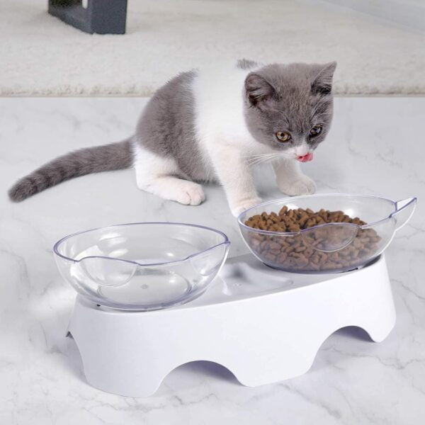 719Q_jK-OES._AC_SL1500_fe3b5084-88c8-4fe9-9d84-2a20dff01473 MILIFUN Cat Food Bowls Elevated Tilted, Anti Vomiting Orthopedic Kitty Bowls for Puppy and Bunny, Indoor Cats.