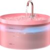 Cat Water Fountain:108oz/3.2L Cat Fountain Super Silent Pet Water Fountain – Water Fountains for Cats Indoor – Faucet Cat Fountain – Quiet Water Pump – Suitable for Cats and Dogs