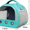 71B1Nxb3jmL._AC_SL1500 Small Pet Carrier Bag with Mat Guinea Pig Travel Carrier with Strap Portable Breathable Rabbit Carrier Outdoor Pet Bag for Ferret Bunny Hedgehog Guinea Pig