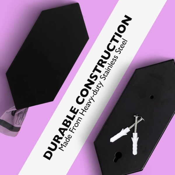 71Ba3GKSwxL._AC_SL1500 Dog Poop Bag Dispenser with 8 Poop Bag Rolls, Stainless-Steel Dog Bag Holder with Magnetic Door Closure, Indoor and Outdoor Poop Bag Dispenser, Holds 8-9 Rolls, 7.75″ x 3.25″, Black