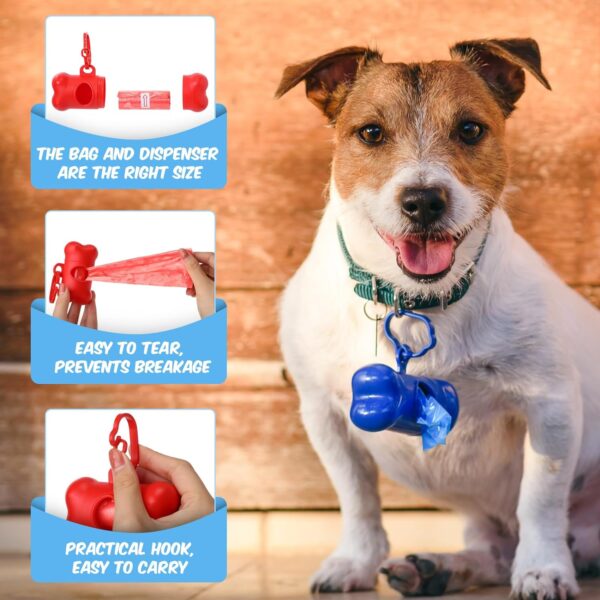 71FZDZyBQLL._AC_SL1500 1270 Pcs Pet Supplies Include 1260 Dog Pet Waste Bags and 10 Dispenser, Plastic Leak Proof Dog Bags for Poop Tear Resistant Dog Trash Bags for Puppy Outdoor Walking Travel Supplies, 15 Pcs/Roll