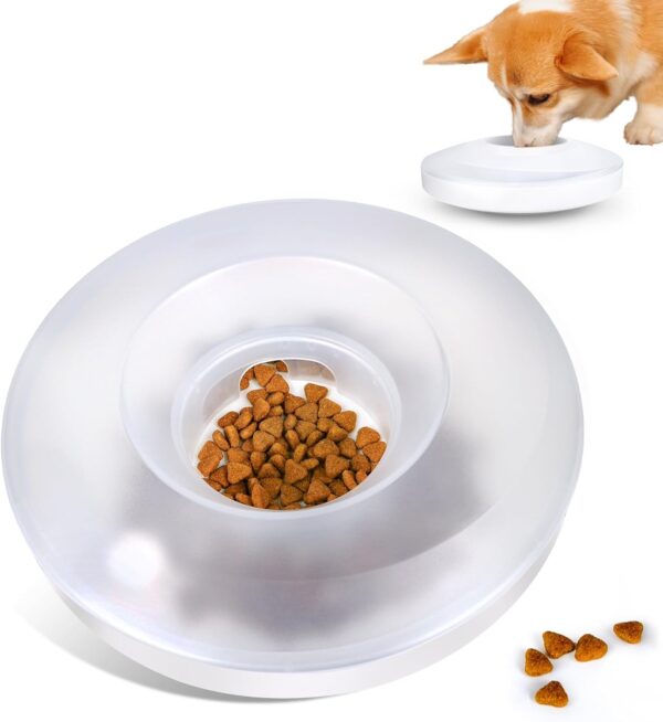 71L5LqNkJUL._AC_SL1500 PrimePets Pet Slow Feeder Bowls, Interactive Wobble Dog Food Dispenser, Treat Dispenser Toy, Pet Food Bowl for Dogs Cats Up to 3 Cups for Small, Medium and Large Dog