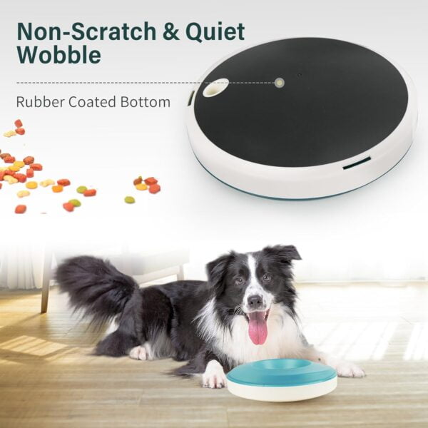 71RIwLY98-L._AC_SL1500 PrimePets Pet Slow Feeder Bowls, Interactive Wobble Dog Food Dispenser, Treat Dispenser Toy, Pet Food Bowl for Dogs Cats Up to 3 Cups for Small, Medium and Large Dog