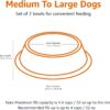 Amazon Basics Stainless Steel Non-Skid Pet Dog Water And Food Bowl, 2-Pack (10 x 2.8 Inches), Each Holds Up to 4 Cups
