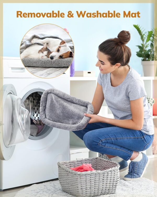 Morpilot Cat Carrier – Soft Sided Cat Carrier Large for Big Medium Cats and Puppy up to 15lbs, Pet Carrier with Safety Zippers, Foldable Bowl, Airline Approved Large Cat Carrier – Dark Gray