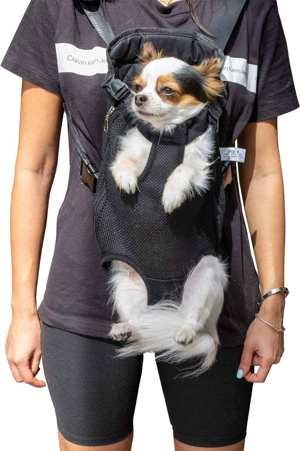 71cbyFpI78L._AC_SL1500 Pet Adjustable Dog Carrier Backpacks, Hiking Travel Backpack, Puppy Backpack, Dog Front Carrier