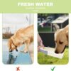 Dog Water Bottle, Pet Portable Travel Outdoor Camping Essentials Spill Proof Dispenser，Squeezing Water Out, Clean and Hygienic Suitable for all of Dogs to Replenish Moisture at Any Time