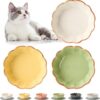 71ljRFc-2NL._AC_SL1500 SIDUCAL Cat Bowls – 3 Pieces Cat Food Bowl Cat Dishes with Silicone Non-Slip Mats, 5 Inches Cat Bowls for Indoor Cats, Ceramic Cat Food and Water Bowl Set Gift for Pet Lovers – White