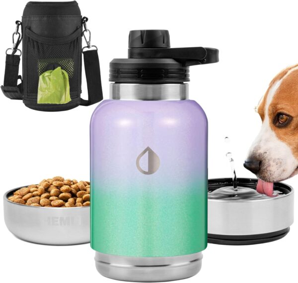 71rt2OZtKAL._AC_SL1500_e32a84eb-1900-4680-a664-c6a03d97ba84 32 oz. Portable Dog Water Bottle, Dog Travel Water Bottle, Portable Water Bowl for DogsDog Water Bottle for Walking