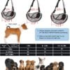 Pet Dog Sling Carrier Breathable Mesh Sling Bag Safe Hands Free Adjustable Dog Satchel for Small Dogs Cats to Outdoor Travel