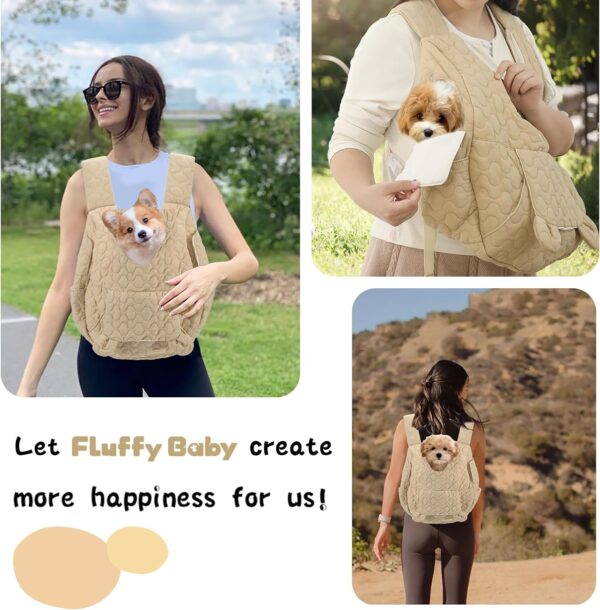 71wBGjYmghL._AC_SL1500 Pet Carrier Backpack, Adjustable Pet Front Cat Dog Carrier Backpack Travel Bag for Traveling Hiking Camping for Small Medium Dogs Cats and Rabbits, Safety Strap with Removable Bottom Plate