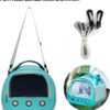 71xRemk1uxL._AC_SL1500 Small Pet Carrier Bag with Mat Guinea Pig Travel Carrier with Strap Portable Breathable Rabbit Carrier Outdoor Pet Bag for Ferret Bunny Hedgehog Guinea Pig