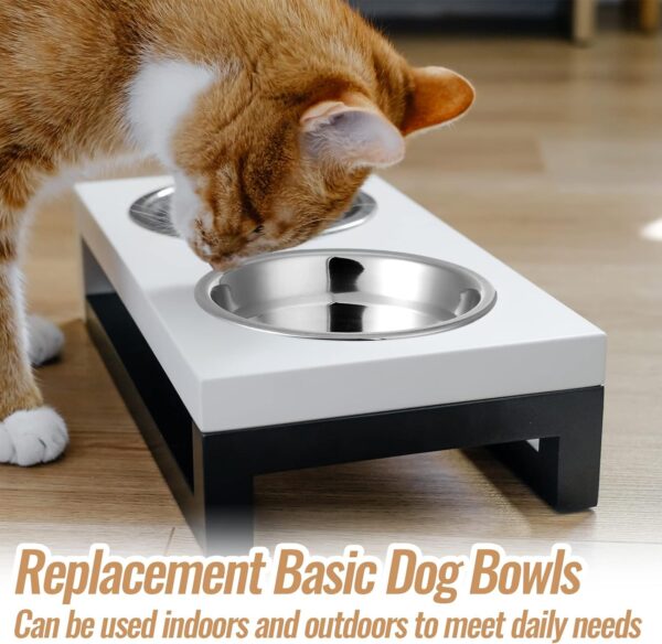 71yRn3CZyWL._AC_SL1500 Nuanchu 15 Pcs Pets Bowl Bulk Stainless Steel Dog and Cat Bowls Metal Small Puppy Raised Food and Water Dish for Cage(15 oz)