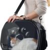71zURvriSPL._AC_SL1500 Pet Carrier Backpack, cat Carrier Bag, cat Dog Carrier Bag, Bird Carrier Bag, Backpack Carrier with Foldable Shoulder Strap, Designed for Cats and Puppies, Airline Approved, Travel, Hiking (Yellow)